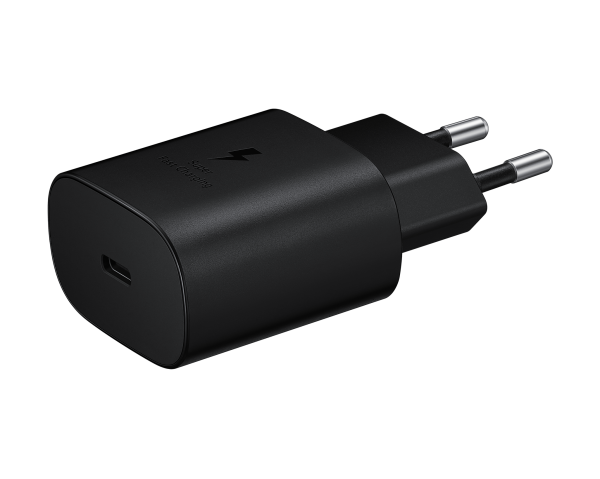 Купить Samsung Travel Adapter 25W 2 pin with USB Type-C to Type-C Cable Black (EP-TA800XBEGWW)-1.png